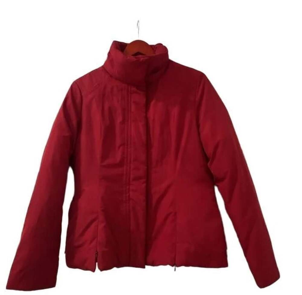 Calvin Klein Puffer Jacket Size S Red Full Zip